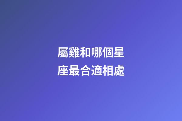 屬雞和哪個星座最合適相處-第1張-星座運勢-玄機派