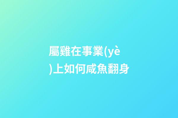 屬雞在事業(yè)上如何咸魚翻身