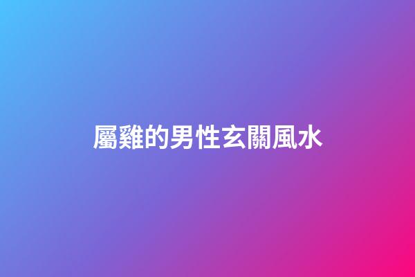 屬雞的男性玄關風水