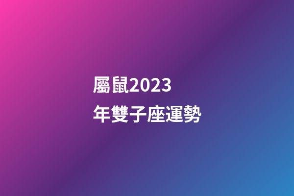 屬鼠2023年雙子座運勢-第1張-星座運勢-玄機派