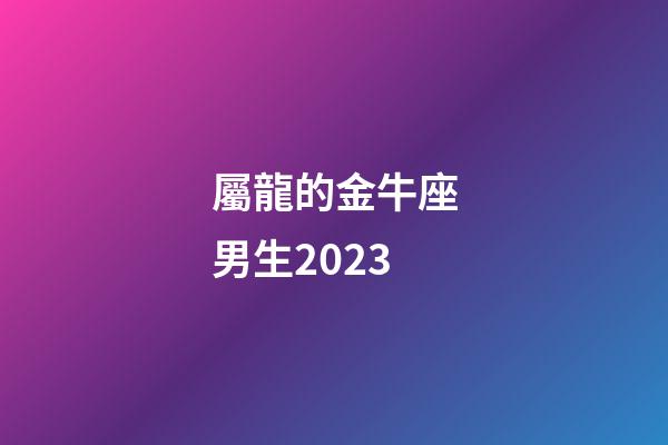 屬龍的金牛座男生2023-第1張-星座運勢-玄機派