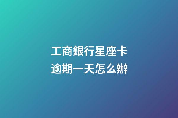 工商銀行星座卡逾期一天怎么辦-第1張-星座運勢-玄機派