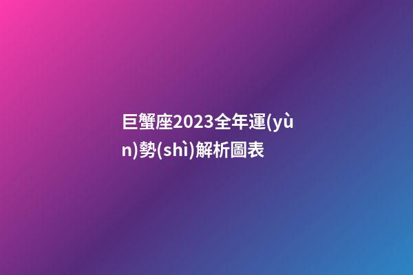 巨蟹座2023全年運(yùn)勢(shì)解析圖表-第1張-星座運(yùn)勢(shì)-玄機(jī)派