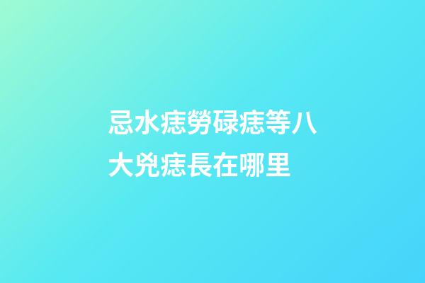 忌水痣勞碌痣等八大兇痣長在哪里