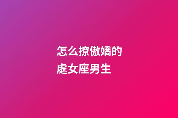 怎么撩傲嬌的處女座男生-第1張-星座運勢-玄機派
