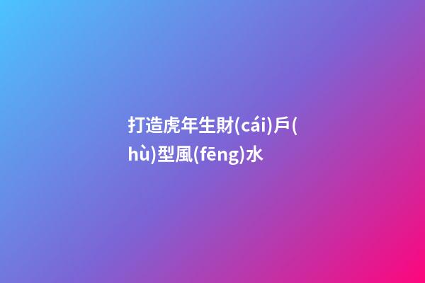 打造虎年生財(cái)戶(hù)型風(fēng)水