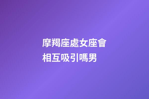 摩羯座處女座會相互吸引嗎男-第1張-星座運勢-玄機派