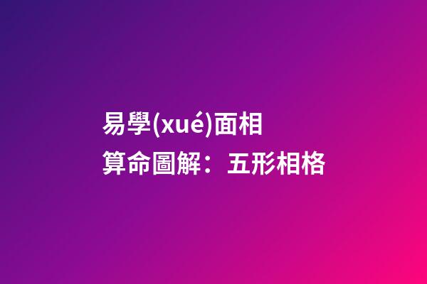 易學(xué)面相算命圖解：五形相格