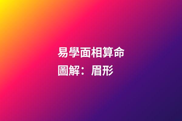 易學面相算命圖解：眉形