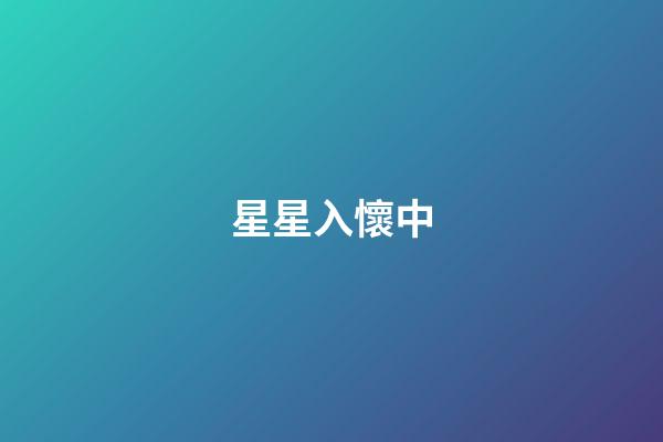 星星入懷中