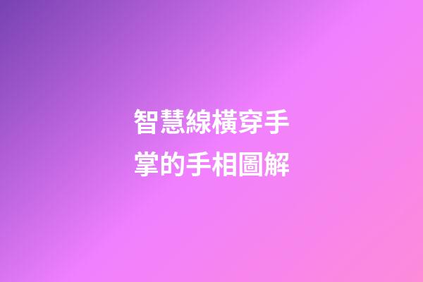 智慧線橫穿手掌的手相圖解