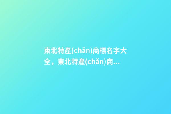 東北特產(chǎn)商標名字大全，東北特產(chǎn)商標怎么起名？-第1張-商標起名-玄機派