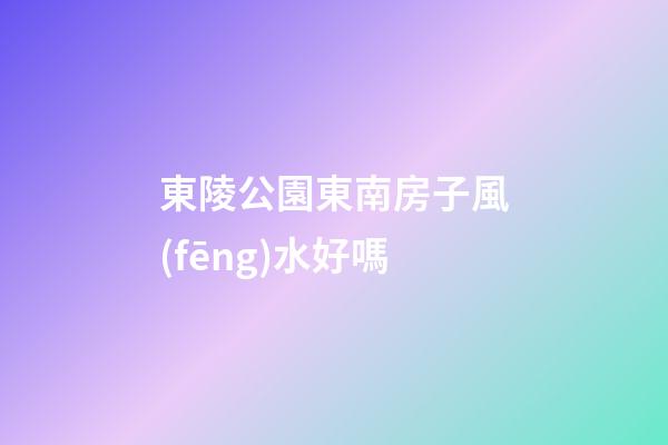 東陵公園東南房子風(fēng)水好嗎