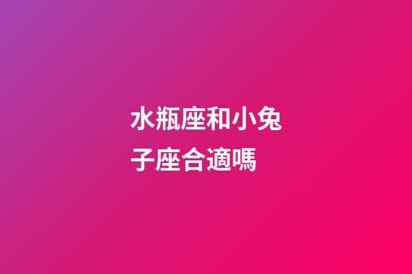 水瓶座和小兔子座合適嗎-第1張-星座運勢-玄機派