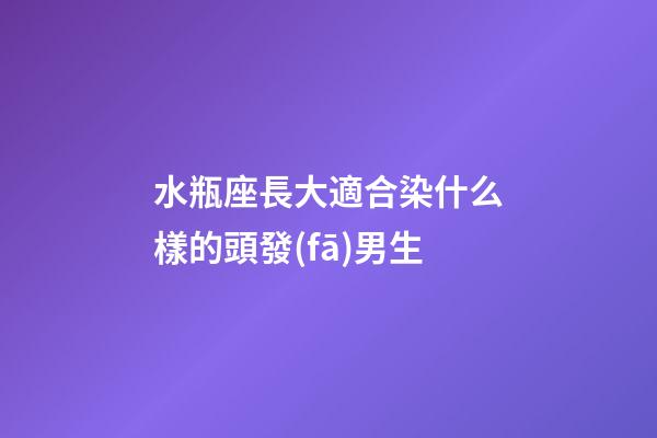 水瓶座長大適合染什么樣的頭發(fā)男生-第1張-星座運勢-玄機派