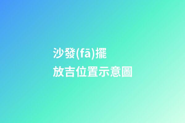 沙發(fā)擺放吉位置示意圖