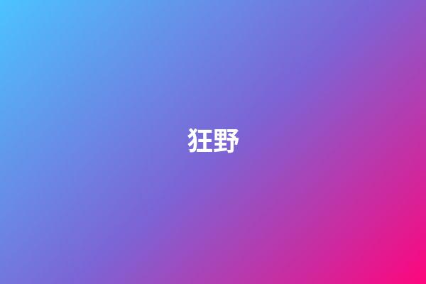 狂野