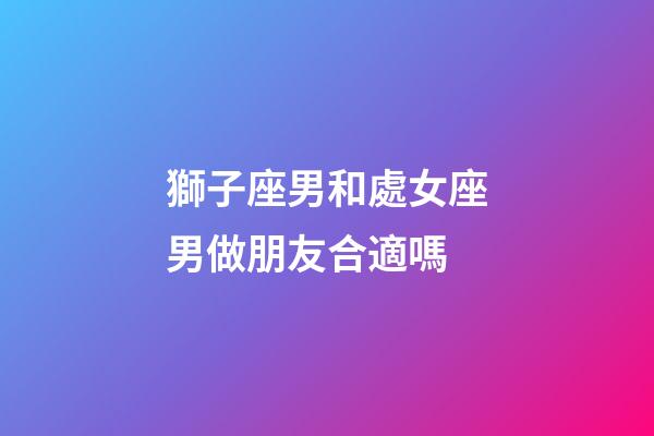 獅子座男和處女座男做朋友合適嗎-第1張-星座運勢-玄機派