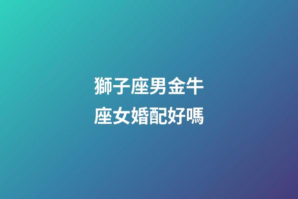 獅子座男金牛座女婚配好嗎-第1張-星座運勢-玄機派