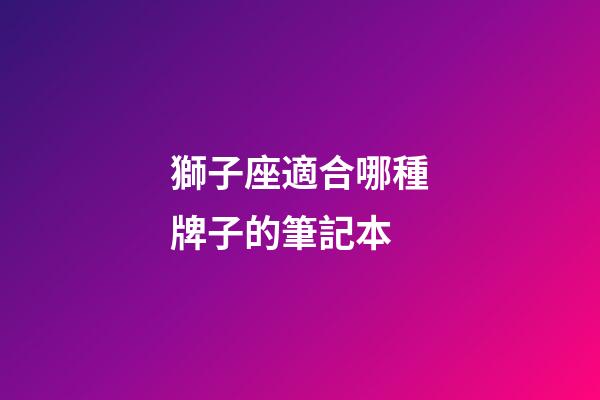 獅子座適合哪種牌子的筆記本-第1張-星座運勢-玄機派