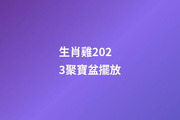 生肖雞2023聚寶盆擺放