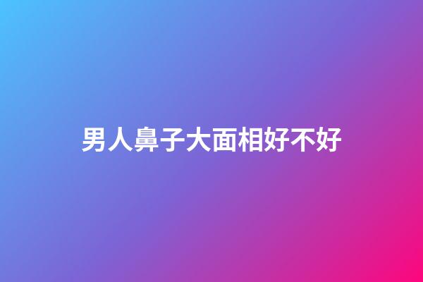 男人鼻子大面相好不好