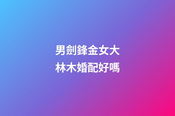 男劍鋒金女大林木婚配好嗎