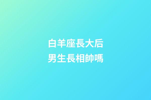 白羊座長大后男生長相帥嗎-第1張-星座運勢-玄機派
