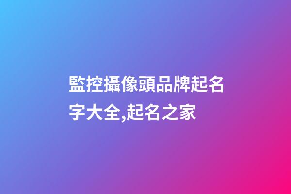 監控攝像頭品牌起名字大全,起名之家-第1張-商標起名-玄機派