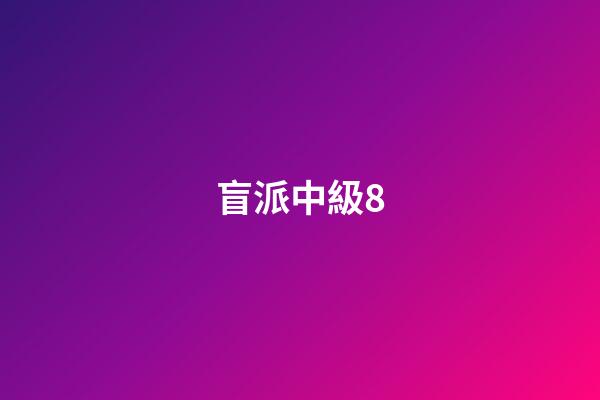盲派中級8