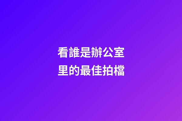 看誰是辦公室里的最佳拍檔