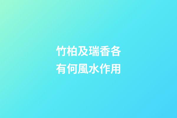 竹柏及瑞香各有何風水作用?