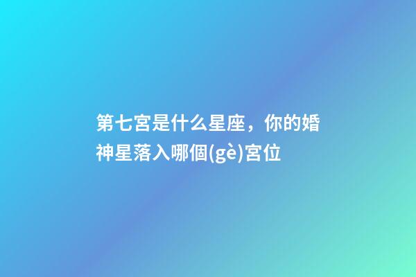 第七宮是什么星座，你的婚神星落入哪個(gè)宮位-第1張-觀點(diǎn)-玄機(jī)派