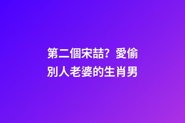 第二個宋喆？愛偷別人老婆的生肖男