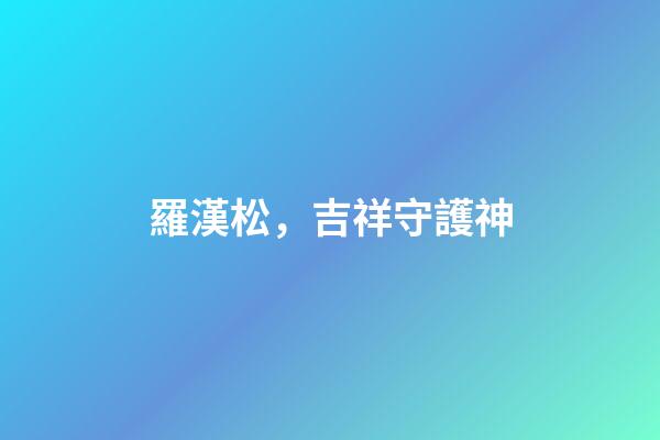 羅漢松，吉祥守護神