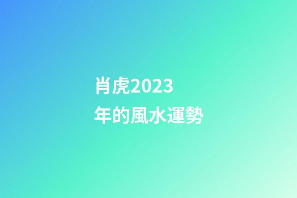 肖虎2023年的風水運勢