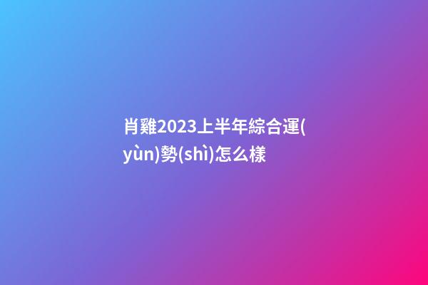 肖雞2023上半年綜合運(yùn)勢(shì)怎么樣