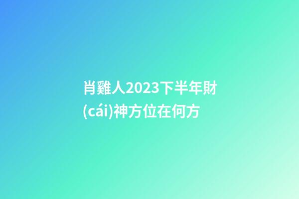 肖雞人2023下半年財(cái)神方位在何方