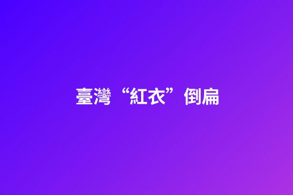 臺灣“紅衣”倒扁