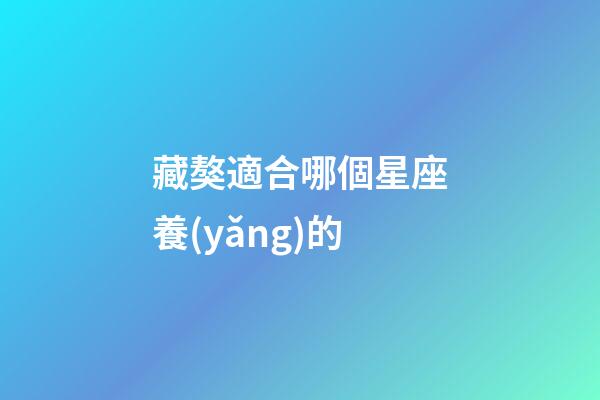 藏獒適合哪個星座養(yǎng)的-第1張-星座運勢-玄機派
