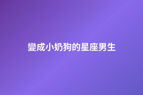 變成小奶狗的星座男生-第1張-星座運(yùn)勢(shì)-玄機(jī)派