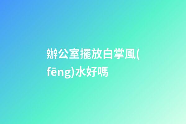 辦公室擺放白掌風(fēng)水好嗎
