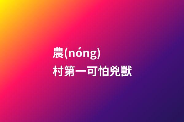 農(nóng)村第一可怕兇獸