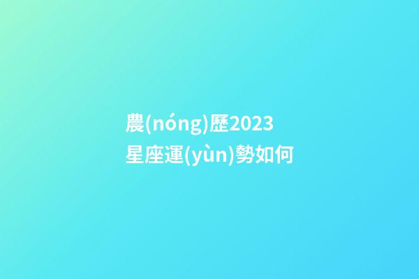 農(nóng)歷2023星座運(yùn)勢如何-第1張-星座運(yùn)勢-玄機(jī)派
