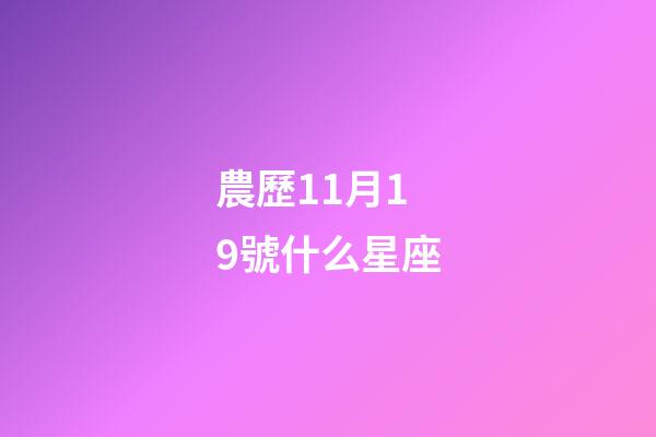 農歷11月19號什么星座-第1張-星座運勢-玄機派