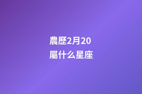 農歷2月20屬什么星座-第1張-星座運勢-玄機派