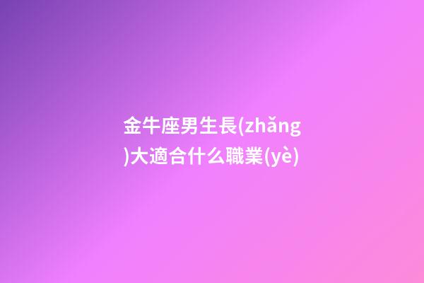 金牛座男生長(zhǎng)大適合什么職業(yè)-第1張-星座運(yùn)勢(shì)-玄機(jī)派