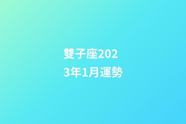 雙子座2023年1月運勢-第1張-星座運勢-玄機派