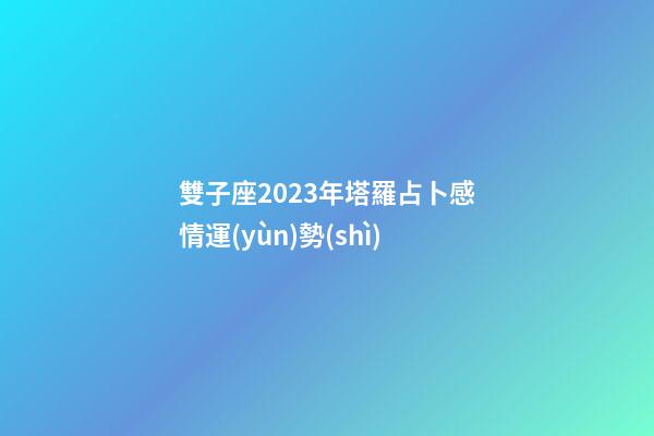 雙子座2023年塔羅占卜感情運(yùn)勢(shì)-第1張-星座運(yùn)勢(shì)-玄機(jī)派