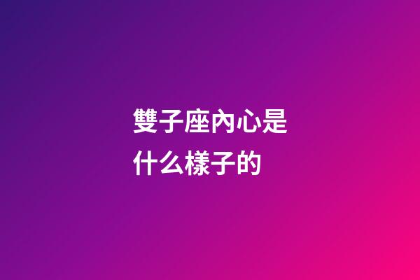 雙子座內心是什么樣子的-第1張-星座運勢-玄機派